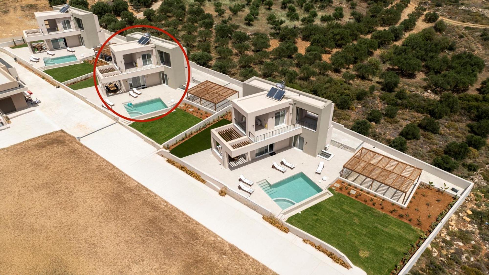Blue Sky Villas Arkalochori Ruang foto