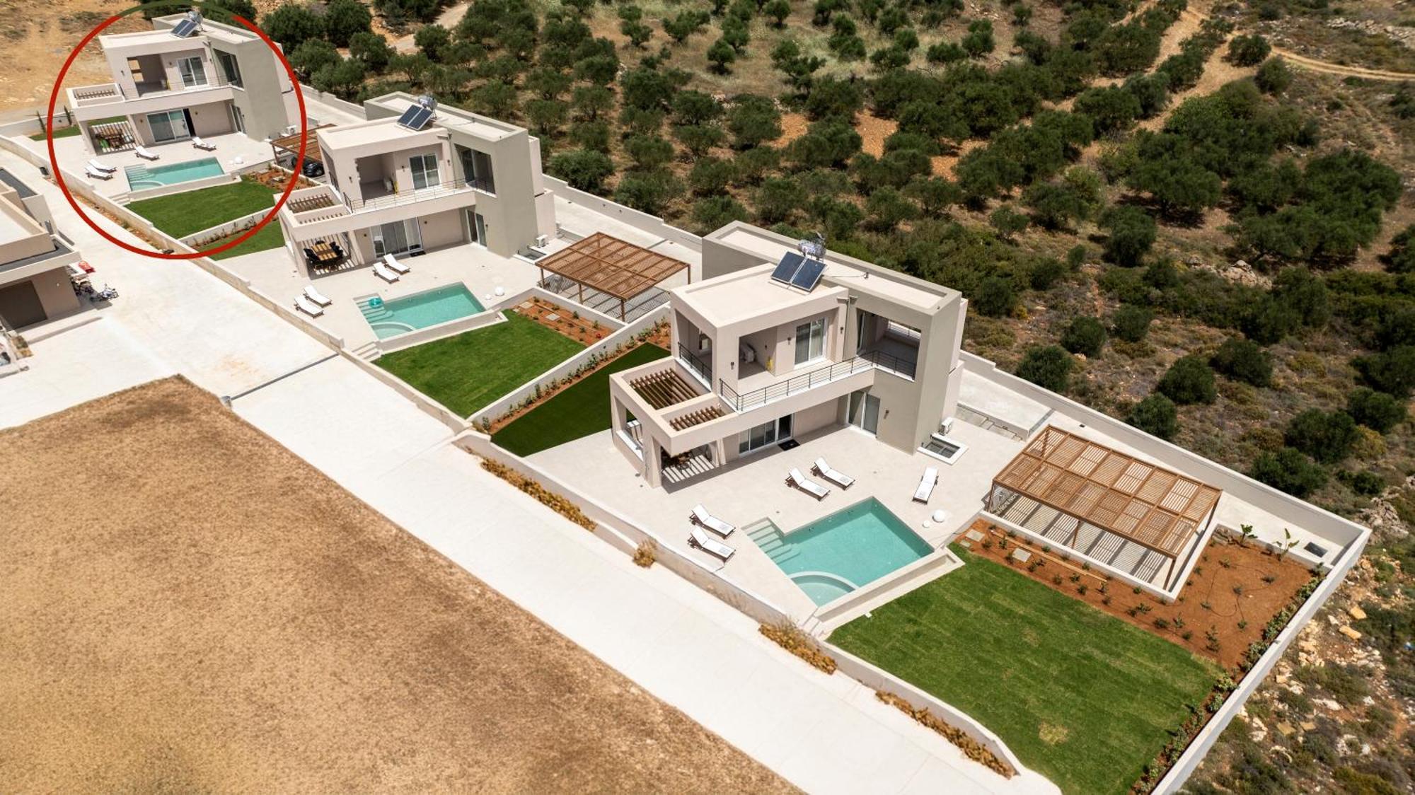 Blue Sky Villas Arkalochori Ruang foto