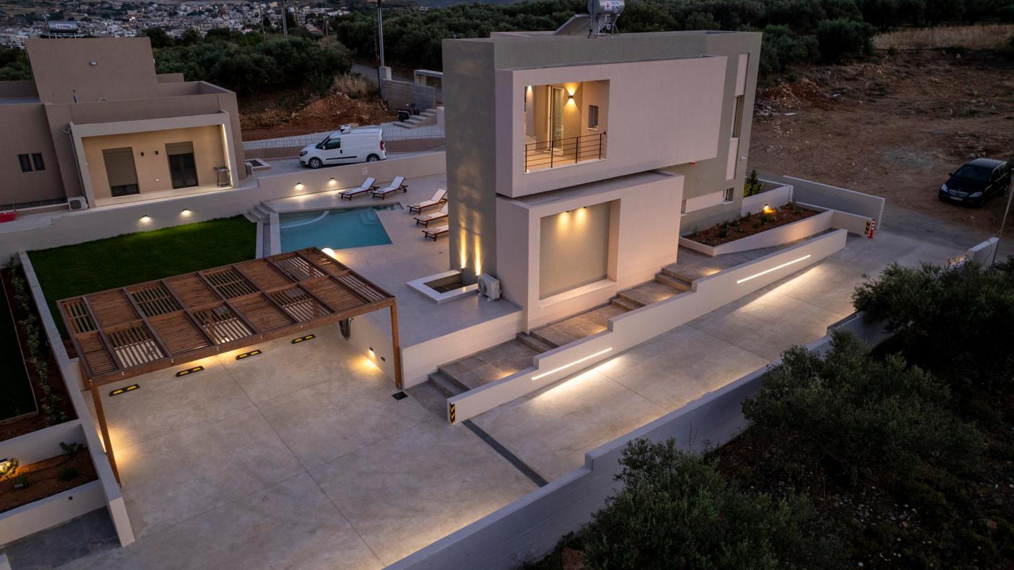 Blue Sky Villas Arkalochori Ruang foto