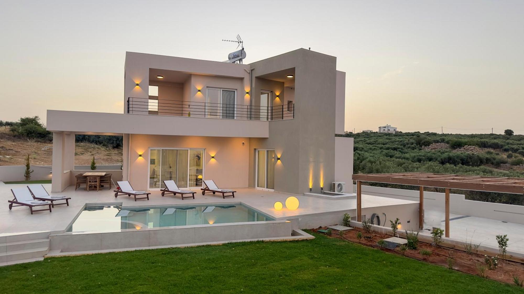 Blue Sky Villas Arkalochori Ruang foto