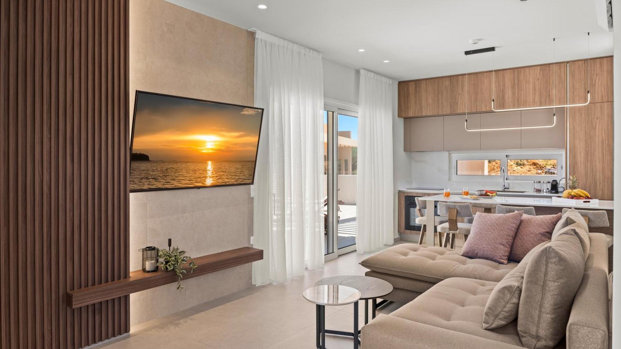 Blue Sky Villas Arkalochori Bagian luar foto