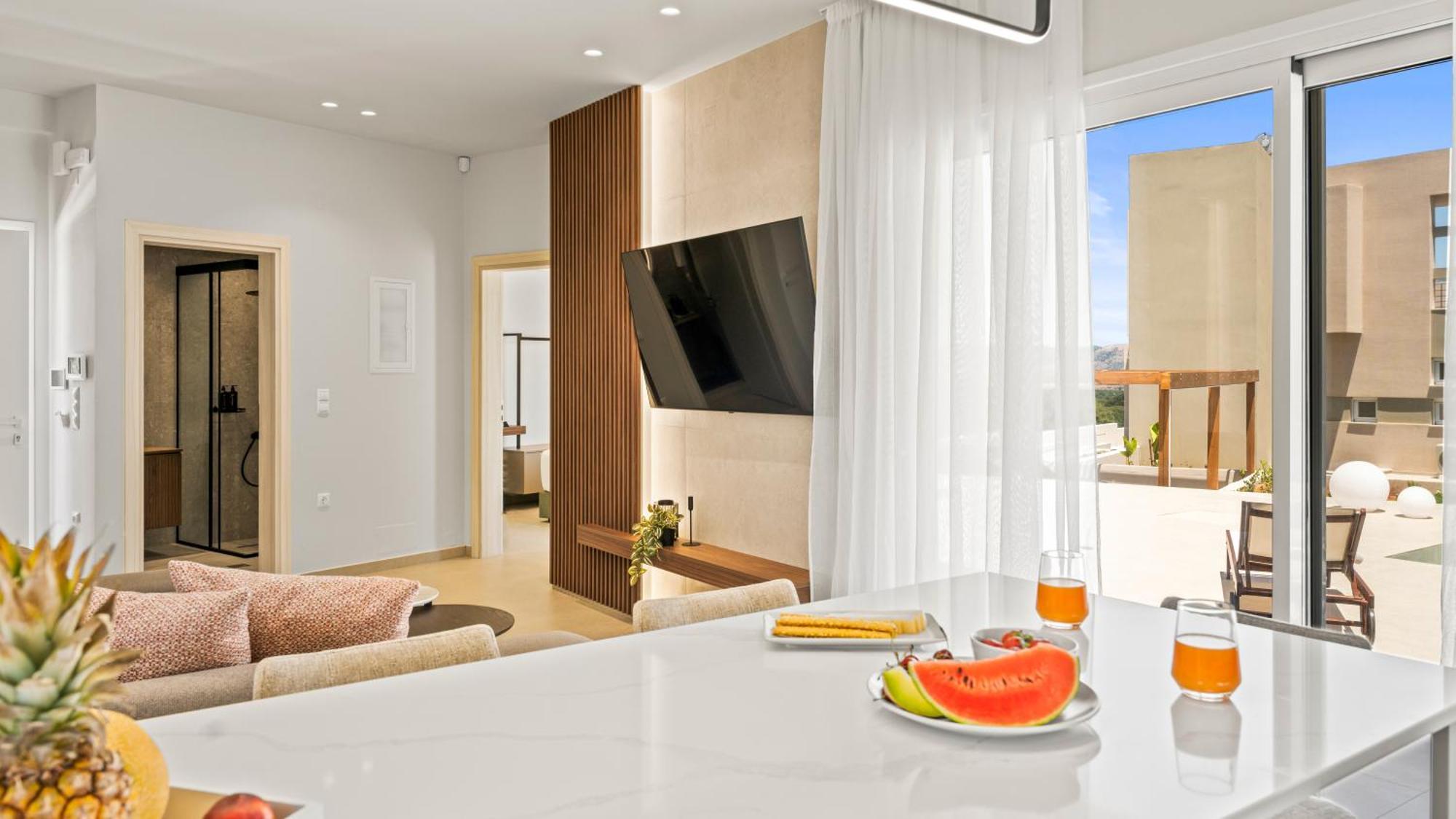 Blue Sky Villas Arkalochori Bagian luar foto